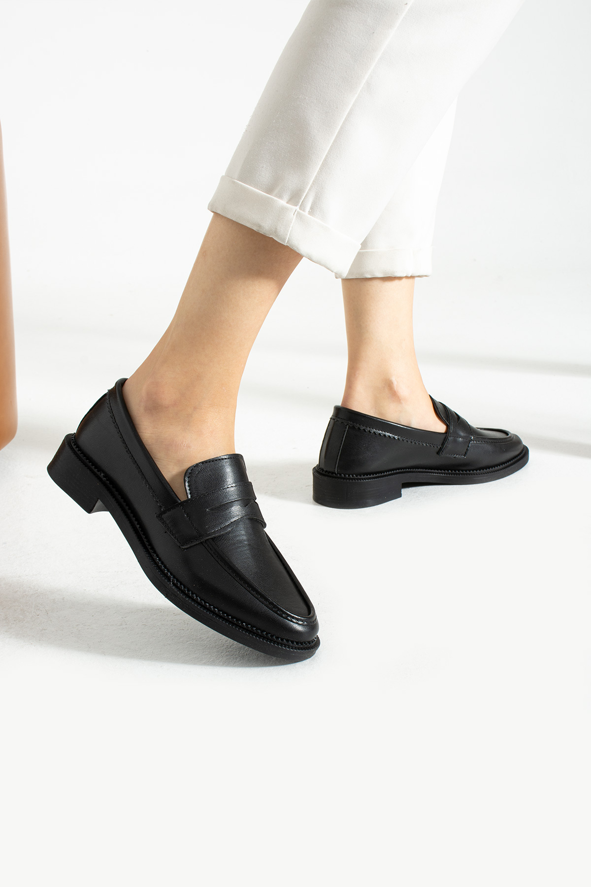 Siyah Yumuşak Kadın Casual Günlük Maskülen Ayakkabı