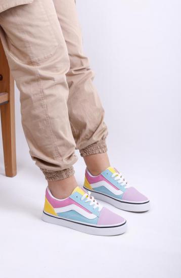 123415 RENKLİ KADIN SNEAKER